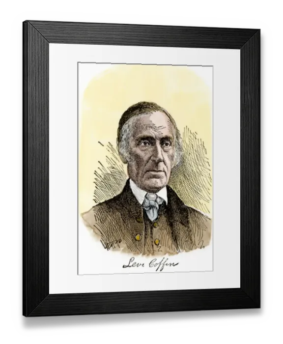 Framed Print : Quaker abolitionist Levi Coffin Framed Print : Quaker abolitionist Levi Coffin