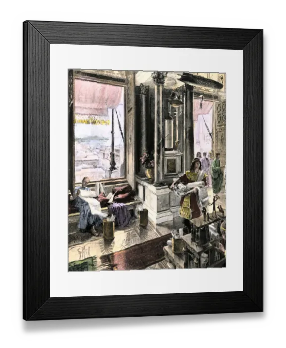 Framed Print : Alexandrian Library in ancient times Framed Print : Alexandrian Library in ancient times