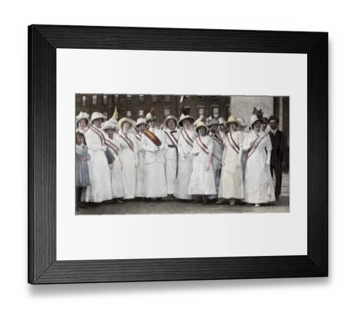 Framed Print : Suffragette parade leaders in New York City, 1912 Framed Print : Suffragette parade leaders in New York City, 1912