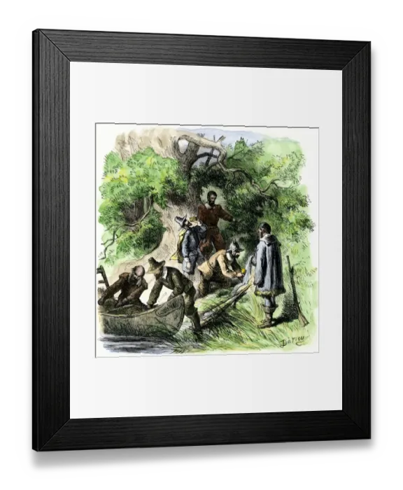 Framed Print : Founding of Providence, Rhode Island, 1636 Framed Print : Founding of Providence, Rhode Island, 1636