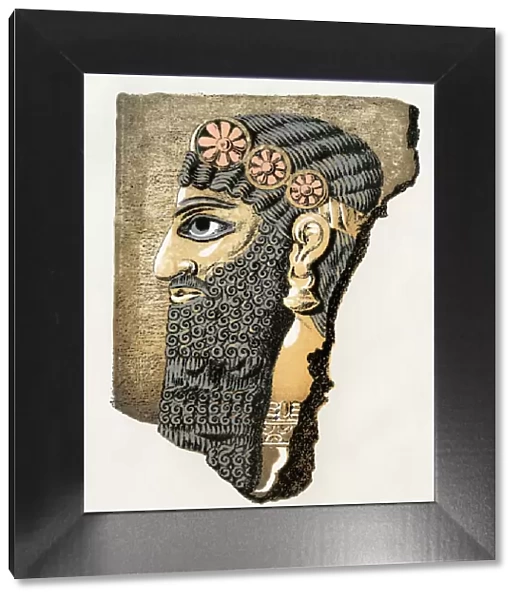 Assyrian man in bas-relief