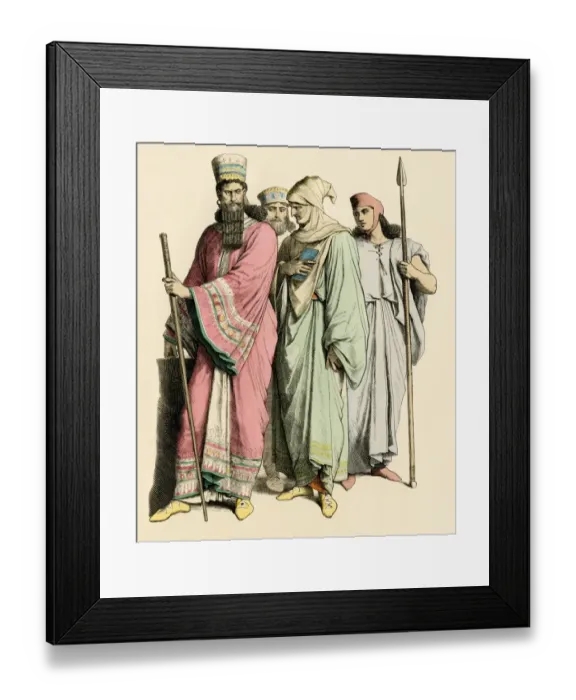 Framed Print : Babylonian leader and Persians Framed Print : Babylonian leader and Persians