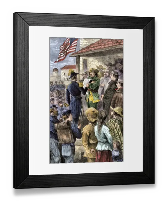 Framed Print : US takes New Mexico during the Mexican-American War Framed Print : US takes New Mexico during the Mexican-American War