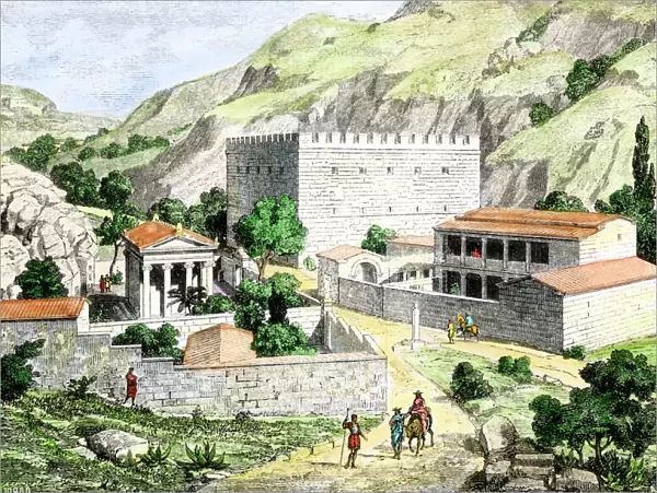 Road from ancient Athens to Eleusis