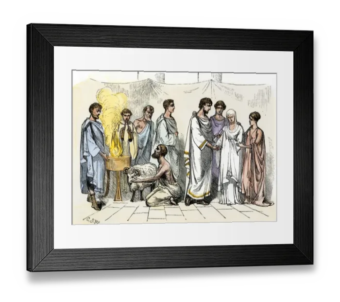 Framed Print : Wedding in ancient Rome Framed Print : Wedding in ancient Rome