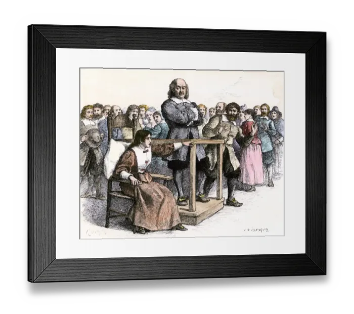 Framed Print : Salem witchcraft trial, 1692 Framed Print : Salem witchcraft trial, 1692