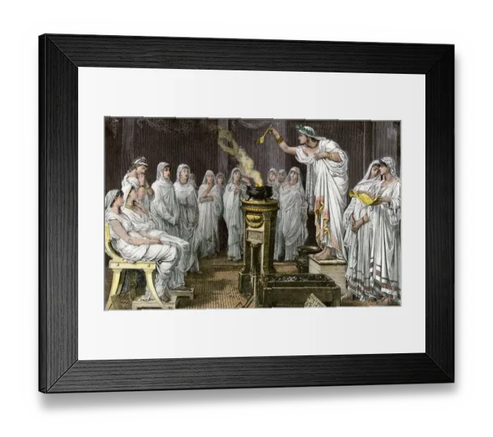 Framed Print : Vestal Virgins, ancient Rome