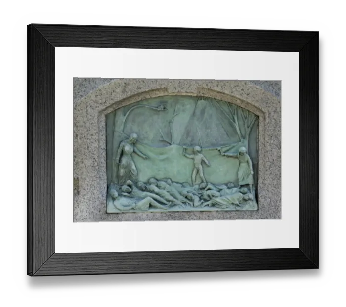 Framed Print : Hannah Duston slaying her Indian captors