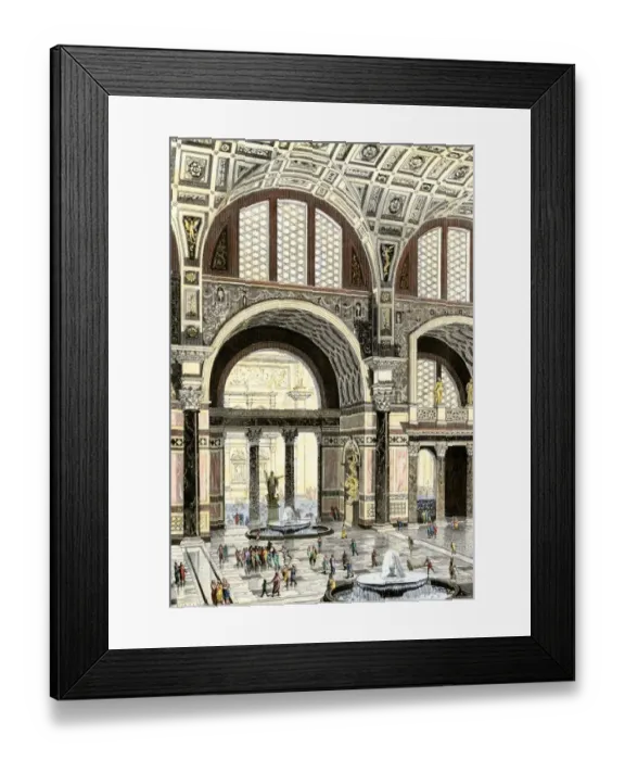 Framed Print : Baths of Caracalla in ancient Rome Framed Print : Baths of Caracalla in ancient Rome