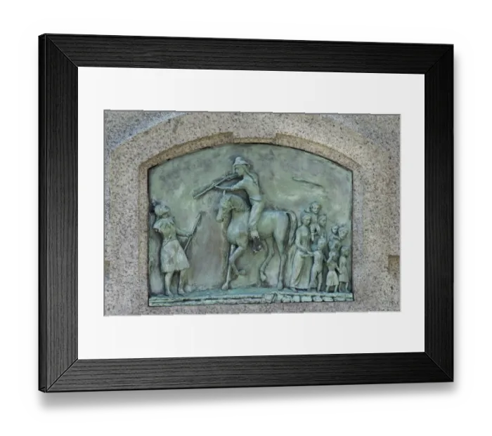Framed Print : Duston family defended against Indians Framed Print : Duston family defended against Indians