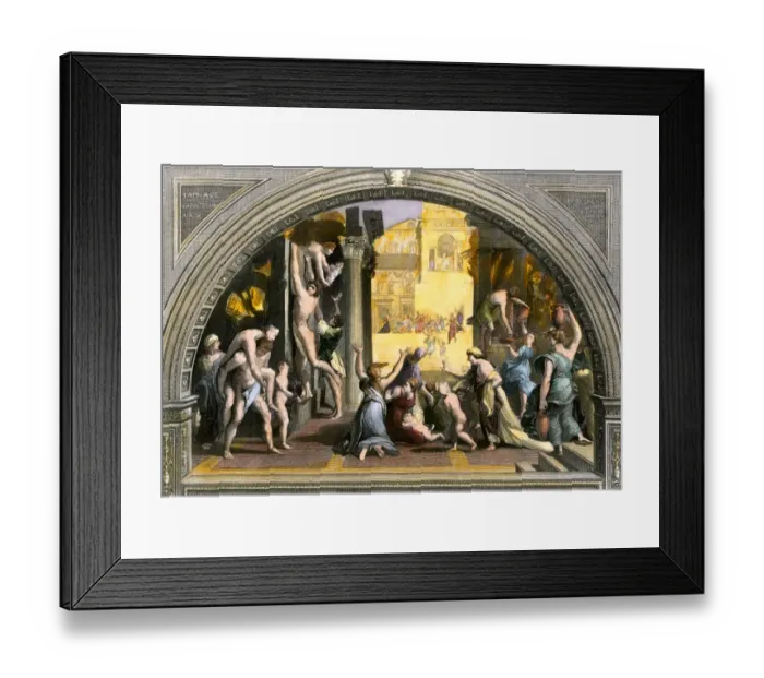 Framed Print : Ancient Rome in flames Framed Print : Ancient Rome in flames