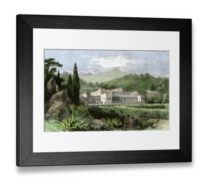 Framed Print : Ancient Roman villa of Pliny the Younger Framed Print : Ancient Roman villa of Pliny the Younger