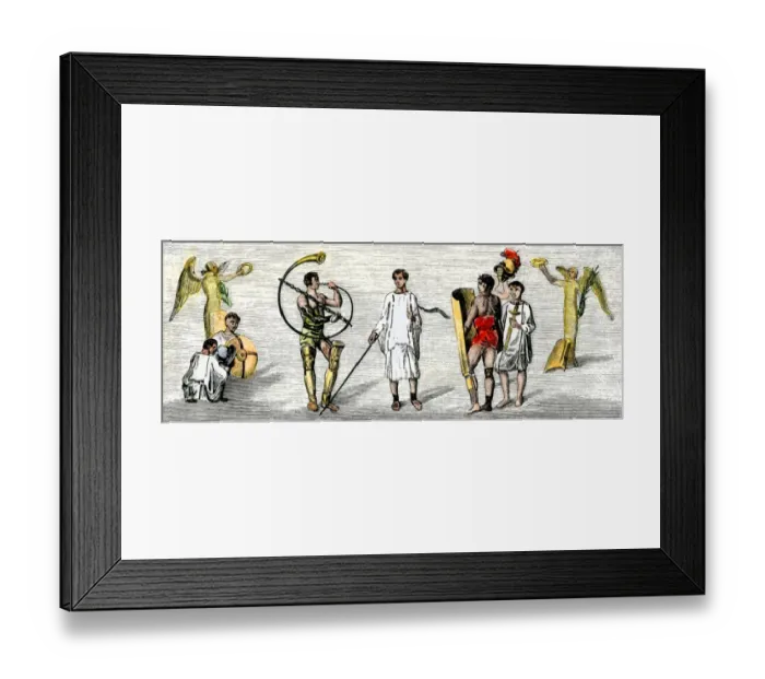 Framed Print : Gladiators of ancient Rome Framed Print : Gladiators of ancient Rome