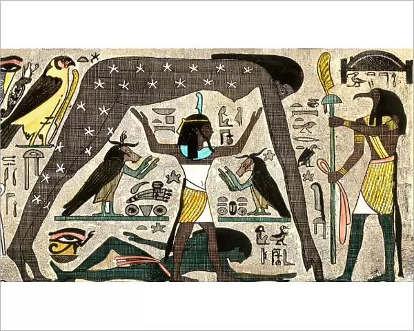 Egyptian deities separating night and day