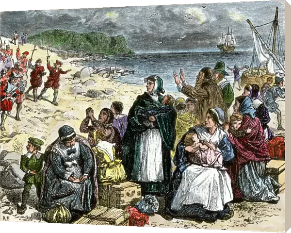Puritans attempting to leaving England, early 1600s
