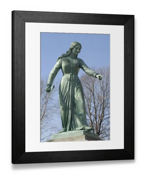Framed Print : Hannah Duston statue in Haverhill Framed Print : Hannah Duston statue in Haverhill