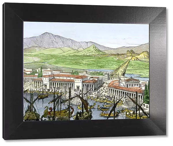 Piraeus and city of ancient Athens