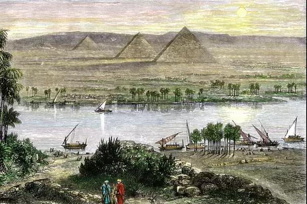Pyramids along the Nile