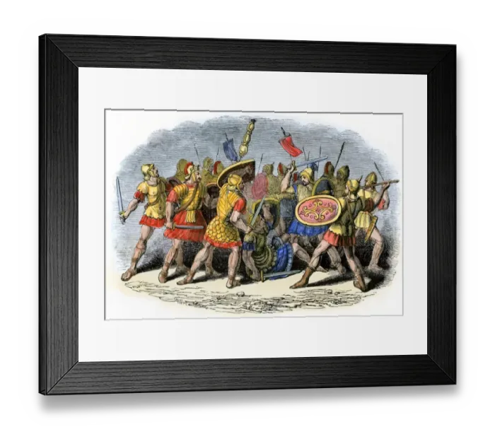 Framed Print : Roman legions battling the Sarmatians Framed Print : Roman legions battling the Sarmatians