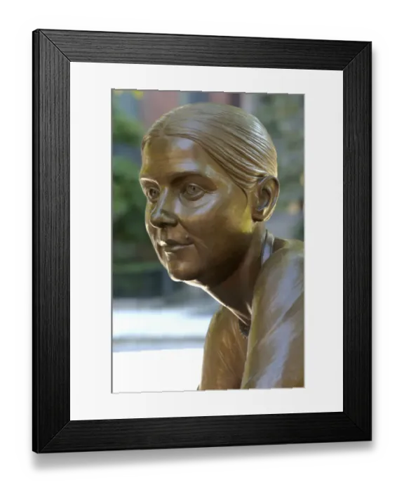 Framed Print : Lucy Stone statue, Boston Womens Memorial