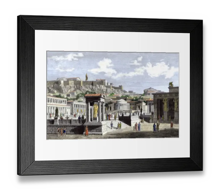 Framed Print : Marketplace of ancient Athens Framed Print : Marketplace of ancient Athens