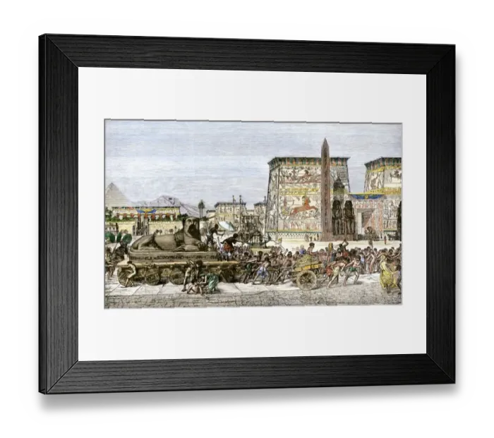 Framed Print : Slave workers in ancient Egypt Framed Print : Slave workers in ancient Egypt