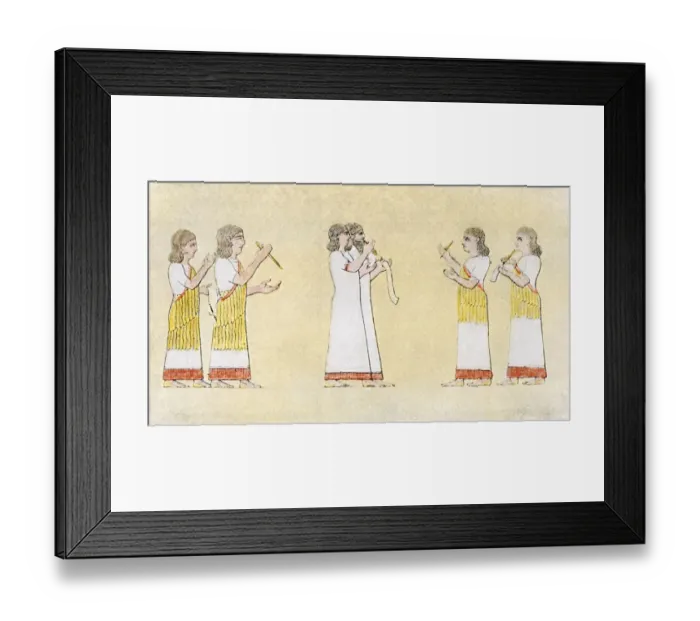 Framed Print : Assyrian or Babylonian scribes Framed Print : Assyrian or Babylonian scribes