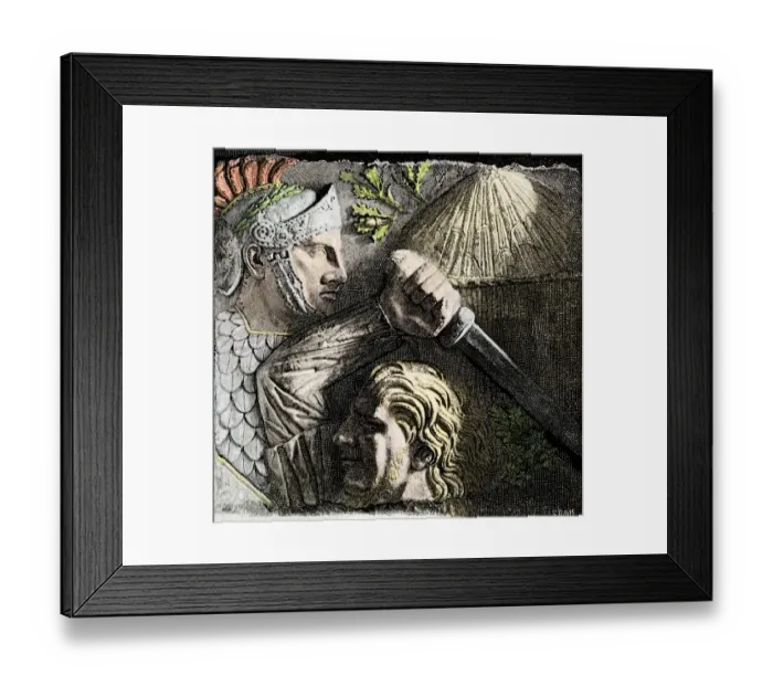 Framed Print : Celtic warrior and Roman soldier Framed Print : Celtic warrior and Roman soldier