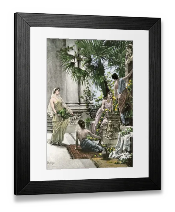Framed Print : Household servants in ancient Rome Framed Print : Household servants in ancient Rome