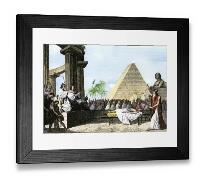 Framed Print : Egyptian Court of the Dead Framed Print : Egyptian Court of the Dead