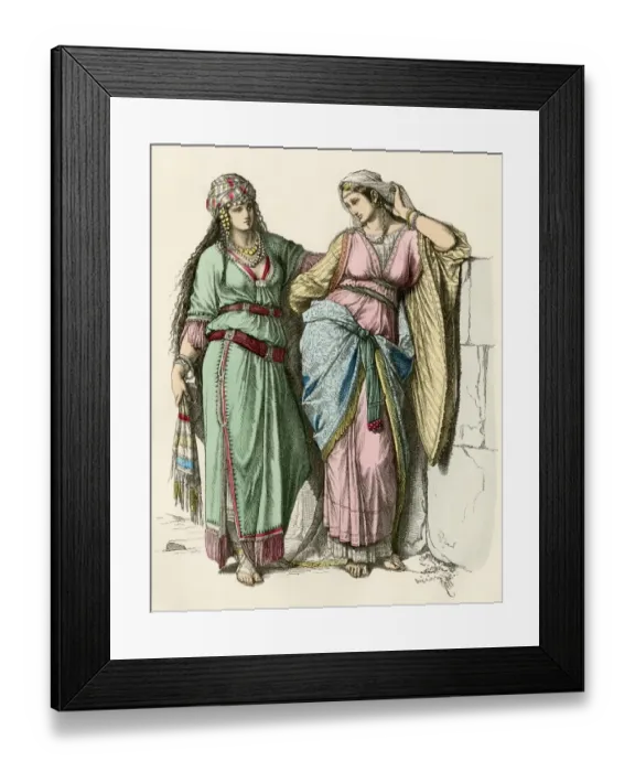 Framed Print : Jewish women in ancient Israel Framed Print : Jewish women in ancient Israel