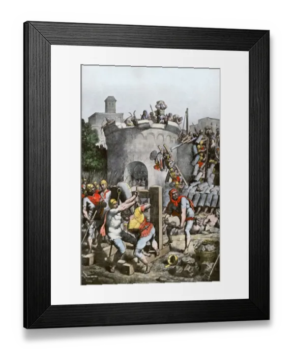 Framed Print : Destruction of Carthage by the Romans Framed Print : Destruction of Carthage by the Romans