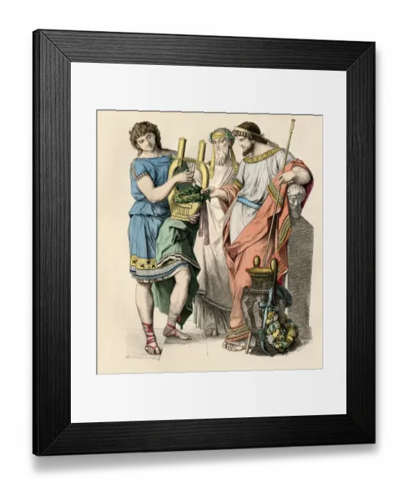 Framed Print : Musician, priest, and king of ancient Greece