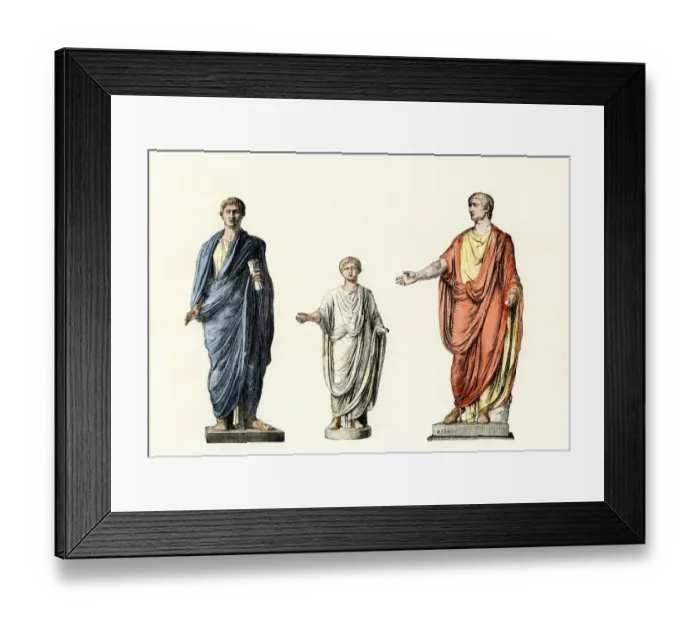 Framed Print : Romans dressed in the toga Framed Print : Romans dressed in the toga