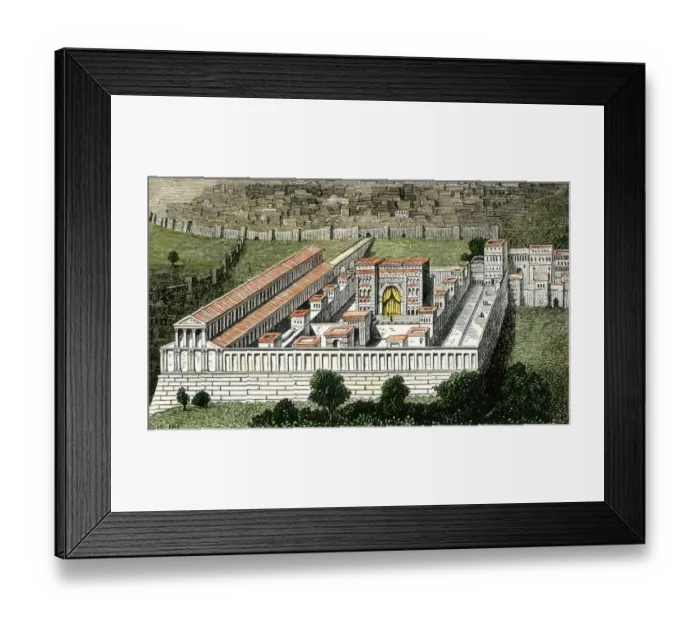 Framed Print : Temple in Jerusalem during the Roman Empire Framed Print : Temple in Jerusalem during the Roman Empire