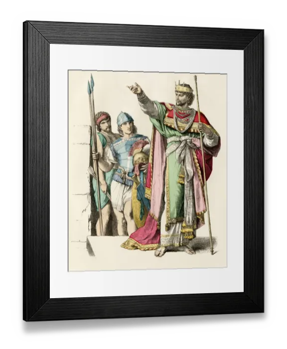 Framed Print : King and soldiers in ancient Israel Framed Print : King and soldiers in ancient Israel
