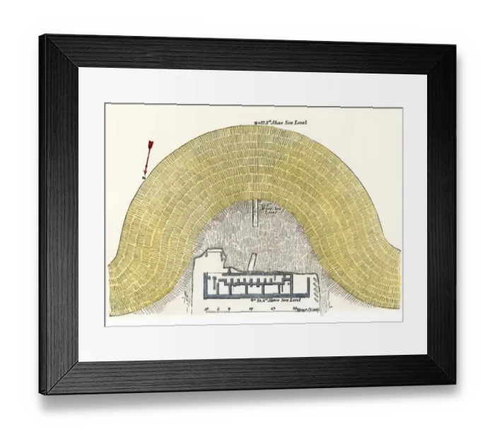 Framed Print : Trojan theater diagram