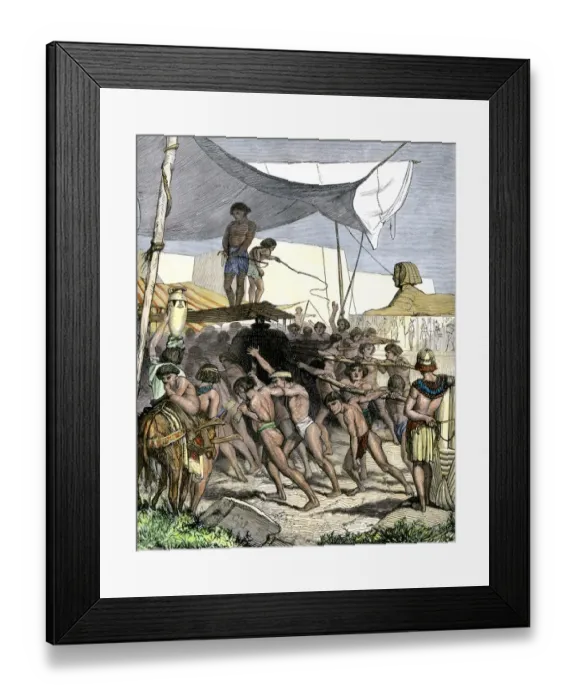Framed Print : Hebrews enslaved in ancient Egypt Framed Print : Hebrews enslaved in ancient Egypt