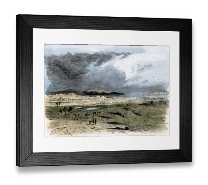 Framed Print : Site of ancient Troy, as Heinrich Schliemann found it in the 1800s Framed Print : Site of ancient Troy, as Heinrich Schliemann found it in the 1800s