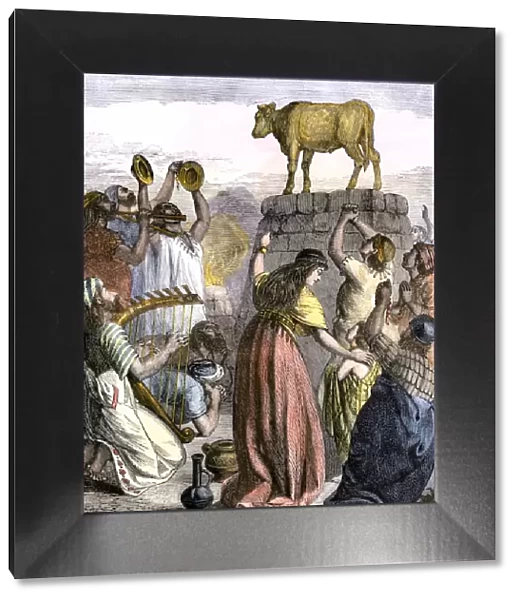 Worship of a golden calf by the Hebrews