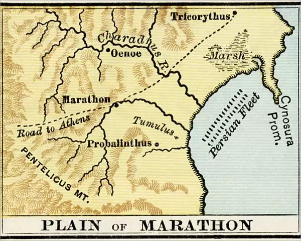 Plain of Marathon in ancient Greece