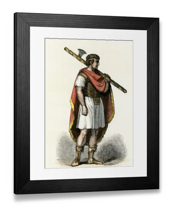 Framed Print : Roman lictor bearing the fasces Framed Print : Roman lictor bearing the fasces