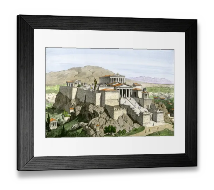 Framed Print : Acropolis of ancient Athens