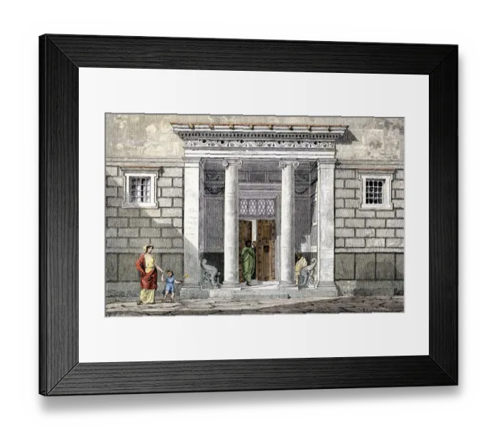 Framed Print : Ancient Greek city home Framed Print : Ancient Greek city home