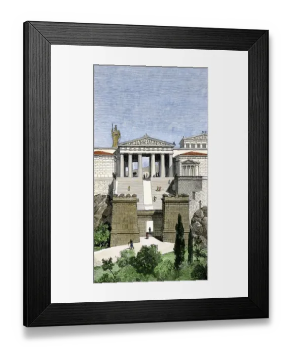 Framed Print : Propylaia, entrance to the Acropolis Framed Print : Propylaia, entrance to the Acropolis