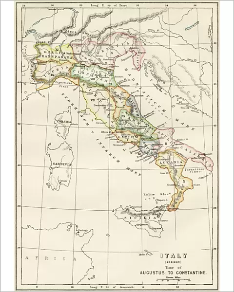 Regions of Italy in the Roman Empire
