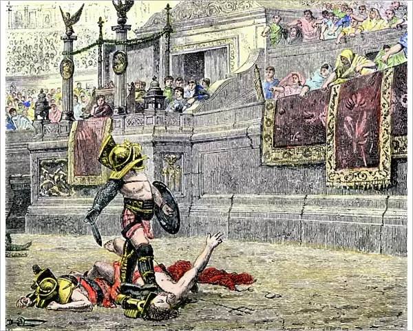 Gladiator in a Roman arena