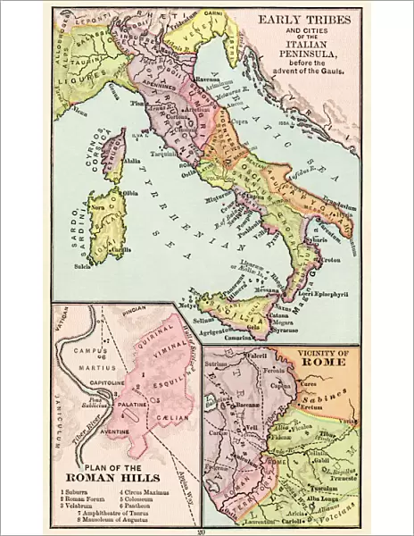 Maps of Italy in ancient times