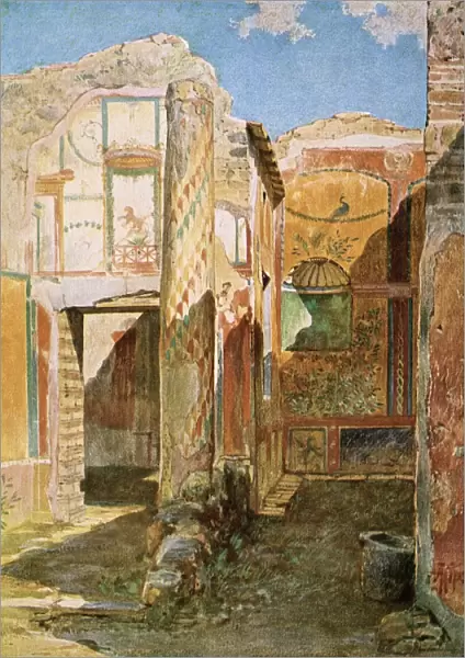 House interior from the ruins of Pompeii