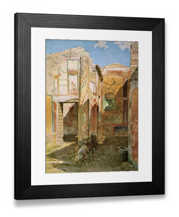 Framed Print : House interior from the ruins of Pompeii Framed Print : House interior from the ruins of Pompeii